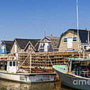 Fishing Boats Docked In Prince Edward Island Poster