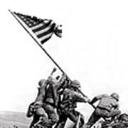 Flag Raising At Iwo Jima Poster