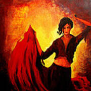 Flamenco Dancer Poster