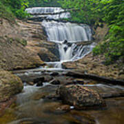 Foggy Morning At Sable Falls Poster