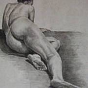 Foreshortened Nude Poster