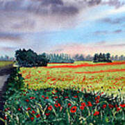 Forty Acre Field Near Easingwold Poster