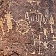 Freemont Culture Petroglyphs Poster