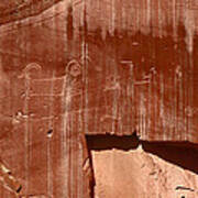 Fremont Culture Petroglyphs In Utah Poster