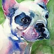 French Bulldog Painting Poster