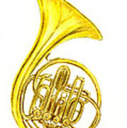 French Horn Poster