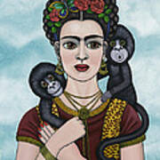 Frida In The Sky Poster
