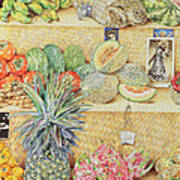 Fruit-stall, La Laguinilla, 1998 Oil On Canvas Detail Of 240164 Poster