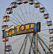 Funtown Ferris Wheel Poster