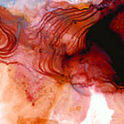 Garnet Sea - Abstract Art By Sharon Cummings Poster