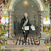 George Washington Freemason Poster