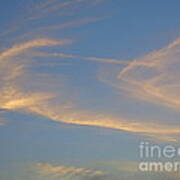 Ghost Clouds At Sunset. Poster