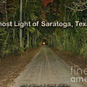 Ghost Lights Of Saratoga Texas Poster