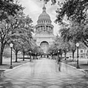Ghosts Of The Texas State Capitol - Austin Texas Skyline Poster