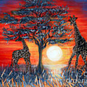 Giraffes. Inspirations Collection. Poster