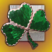 Glass Shamrock Poster