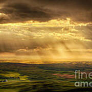 Glory Rays On The Palouse Poster