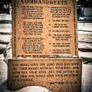 God's Ten Commandments Poster