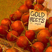 Gold Beets Poster