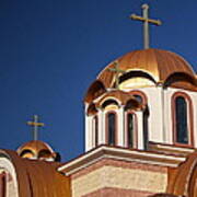 Golden Domes Of St. Sava Church Poster