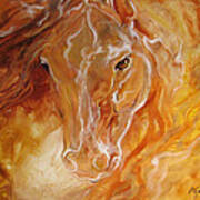 Golden Essence Equine Poster