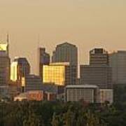 Good Morning Nashville Tennessee Skyline Poster