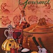 Gourmet Cover Featuring A Casserole Pot Poster