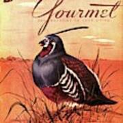 Gourmet Cover Featuring A Quail Poster