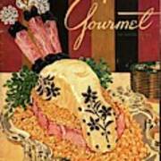 Gourmet Cover Illustration Of Langue De Boeuf Poster