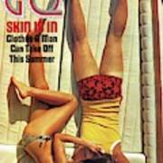 Gq Cover Of Couple Lying Face Down On Boat Deck Poster
