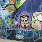 Graffiti Wall Art In Valparaiso, Chile Poster
