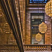 Grand Central Terminal Chandeliers Poster