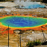 Grand Prismatic Spring No Border Poster