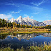 Grand Tetons Reflection Poster