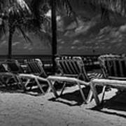 Grand Turk Vacation 003 Bw Poster