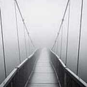 Grandfather Mountain Heavy Fog - Bridge To Nowhere Poster