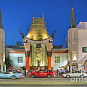 Grauman's Chinese Theater Night Beautiful Lights Poster