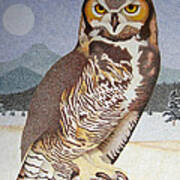 Great Horned Owl Poster