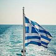 Greek Flag Poster