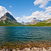 Grinnell Point From Swiftcurrent Lake Poster
