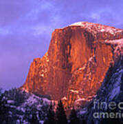 Half Dome Alpen Glow Poster