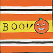 Halloween Boo Pumpkin Poster