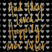 Happily Ever After Pattern Poster