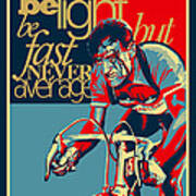 Hard As Nails Vintage Cycling Poster Poster