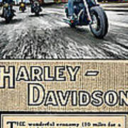 Harley-davidson Montage Poster