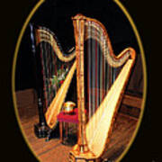 Harp And Bowl Poster