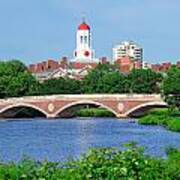 Harvard University Campus In Boston Poster