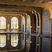 Hearst Castle Roman Pool Reflection Poster
