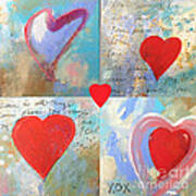 Heart Paintings Poster