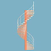 Helical Stairs Poster
